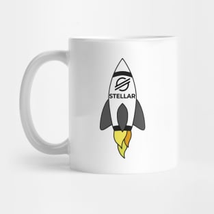 To The Moon Rocket Stellar Mug